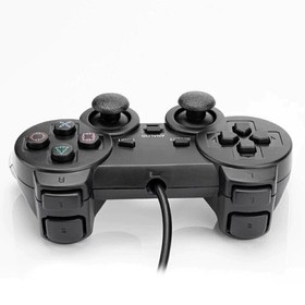 Controller for PlayStation 2 PS2 Wired Black by Voomwa [2 Pack] + US Seller