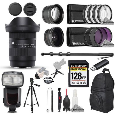 Sigma 16-28mm f/2.8 DG DN Contemporary Lens (Sony E) - 22pc 128GB Ultimate Kit