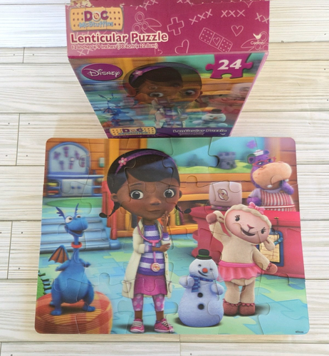Disney Doc McStuffins Talking Plush 15" Blue Dragon Just Play w Puzzle 24 Pc - Picture 11 of 18