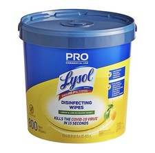 Lysol 800 Wet Disinfecting Wipes Refillable Self Dispensing Container 159.6 Oz