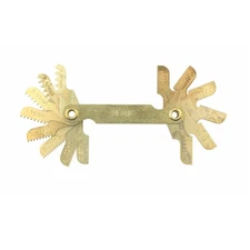 Irwin 12016 Hanson High Carbon Steel Metric Thread Pitch Gauge 16 LEAF 1 pc