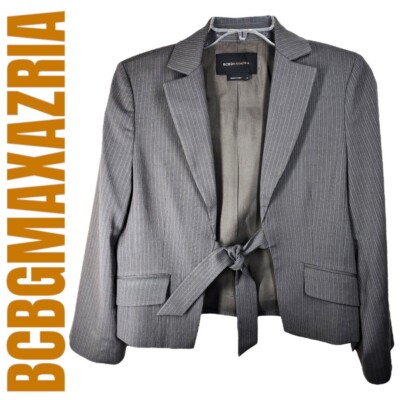 値下げ！！BCBGMAXAZRIA アウター　ジャケット BCBG Maxazria XXS Leather Navy Blue Jacket | eBay