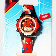 Spiderman Flash Light Watch Digital Marvel Superheroes Wristwatch New Boys