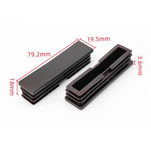 Plastic Inserts Tube End Caps Brown Blanking Plugs Pipe Bungs Covers Section Box - Picture 24 of 29