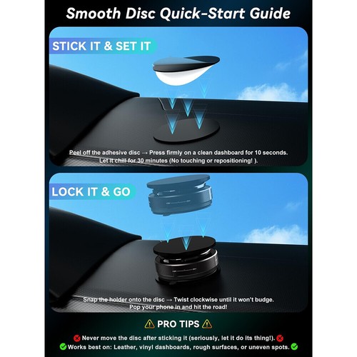 Vacuum Suction Cup Magnetic Car Phone Holder Stand Foldable Phone Mount - Picture 17 of 23