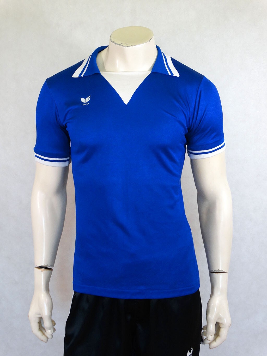 Vintage Erima Template Football Shirt Jersey Trikot West Germany M Blue