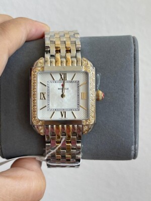 New Michele Diamond Milou Mww15a000093 Gold/Silver Bracelet  display picture 1