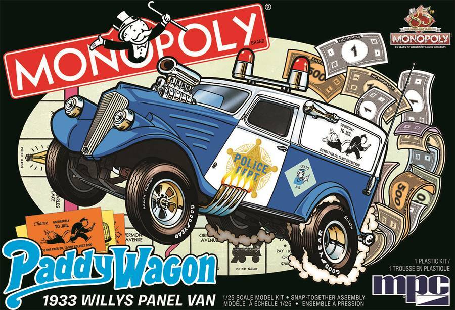 MPC 1/25 1933 Willys Panel Paddy Wagon *Snapit* #924M/12 #MPC924