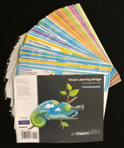 4th - enVision Math VISUAL LEARNING BRIDGE TRANSPARENCIES with Guiding Questions - Picture 2 of 4