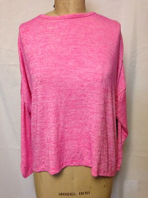 Betsey Johnson Performance Women's Racerback Heart LS Top Pink EHX1T13  NWT