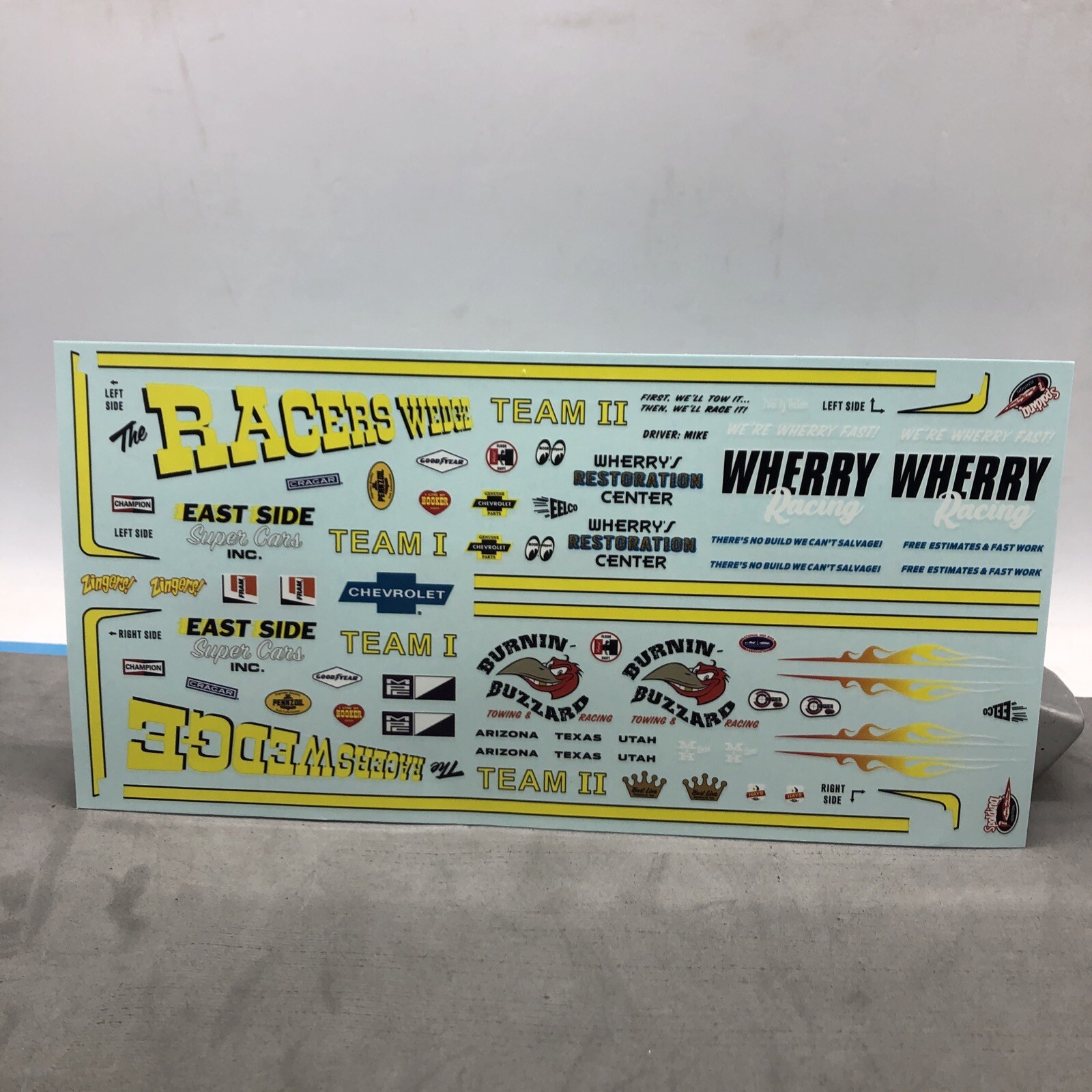 Amt Racers Wedge FOB Racers Wedge 72 Chevy Ramp Truck Decal Sheet AMT 1:25 Search LBR ...