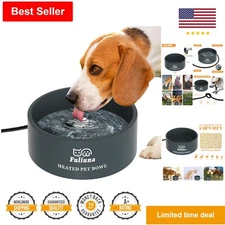Thermal Pet Bowl - Keeps Water from Freezing - Suitable for Dogs, Cats, Chickens