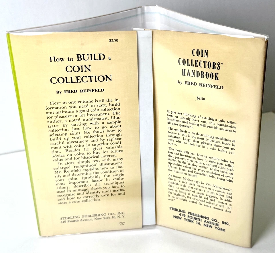 Как построить коллекцию монет, Фред Рейнфельд, 1958 1-е издание в майларе - ОТЛИЧНО - Изображение 4 из 4