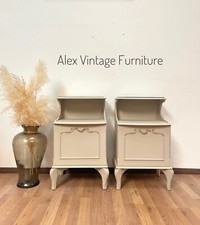 French Louis Style Bedside Cabinets Tables Olympus Vintage