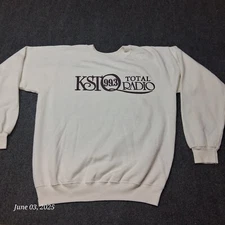 Vintage KST 99.3 Total Radio Sweatshirt Adult Size XXL  Hanes Made in USA 90s