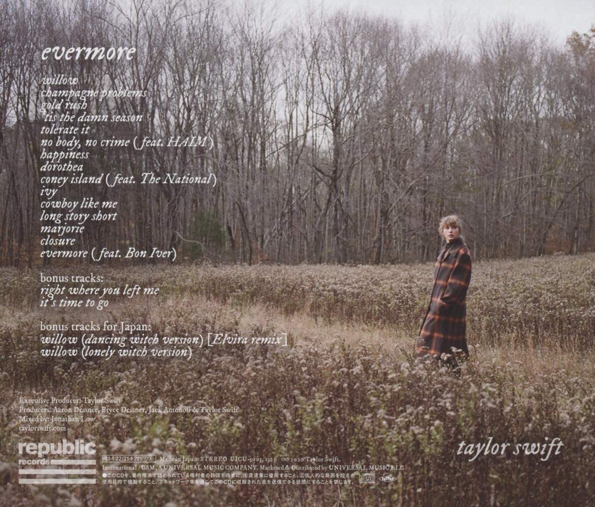 洋楽 Taylor Swift EVERMORE Deluxe Edition JP Taylor Swift, Taylor Swift, Taylor Swift - Evermore