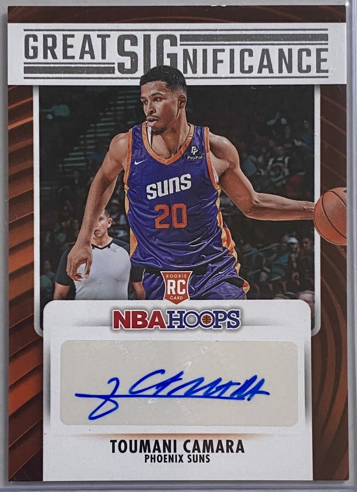 2023-24 Panini NBA Hoops Great SIGnificance Auto #GS-TOU TOUMANI CAMARA RC Suns