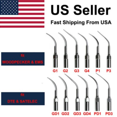 5*Escalador ultrasónico dental Punta Perio Scaling para EMS/SATELEC DTE uta