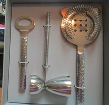 CRATE & BARREL - SAVOY BAR SET - BRAND NEW IN ORIGINAL BOX