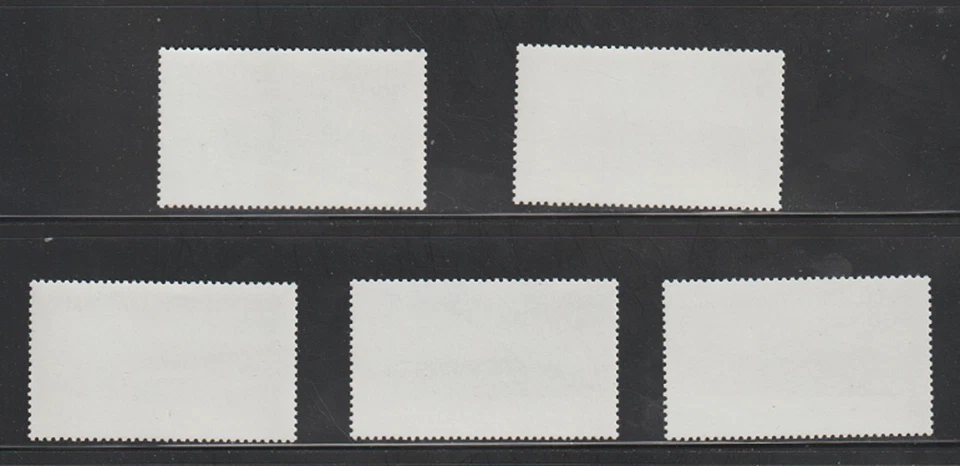 Estampillas de la República Centroafricana Scott 633-637 MNH F-VF trenes locomotoras Foto 2 de 2