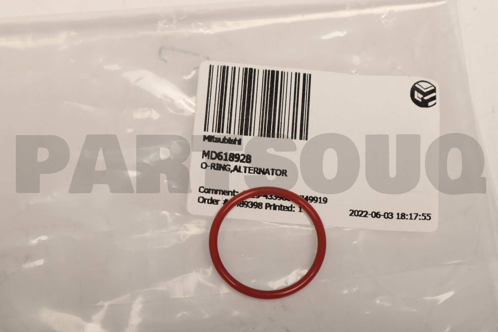 MD618928 Genuine Mitsubishi O-RING,ALTERNATOR | eBay