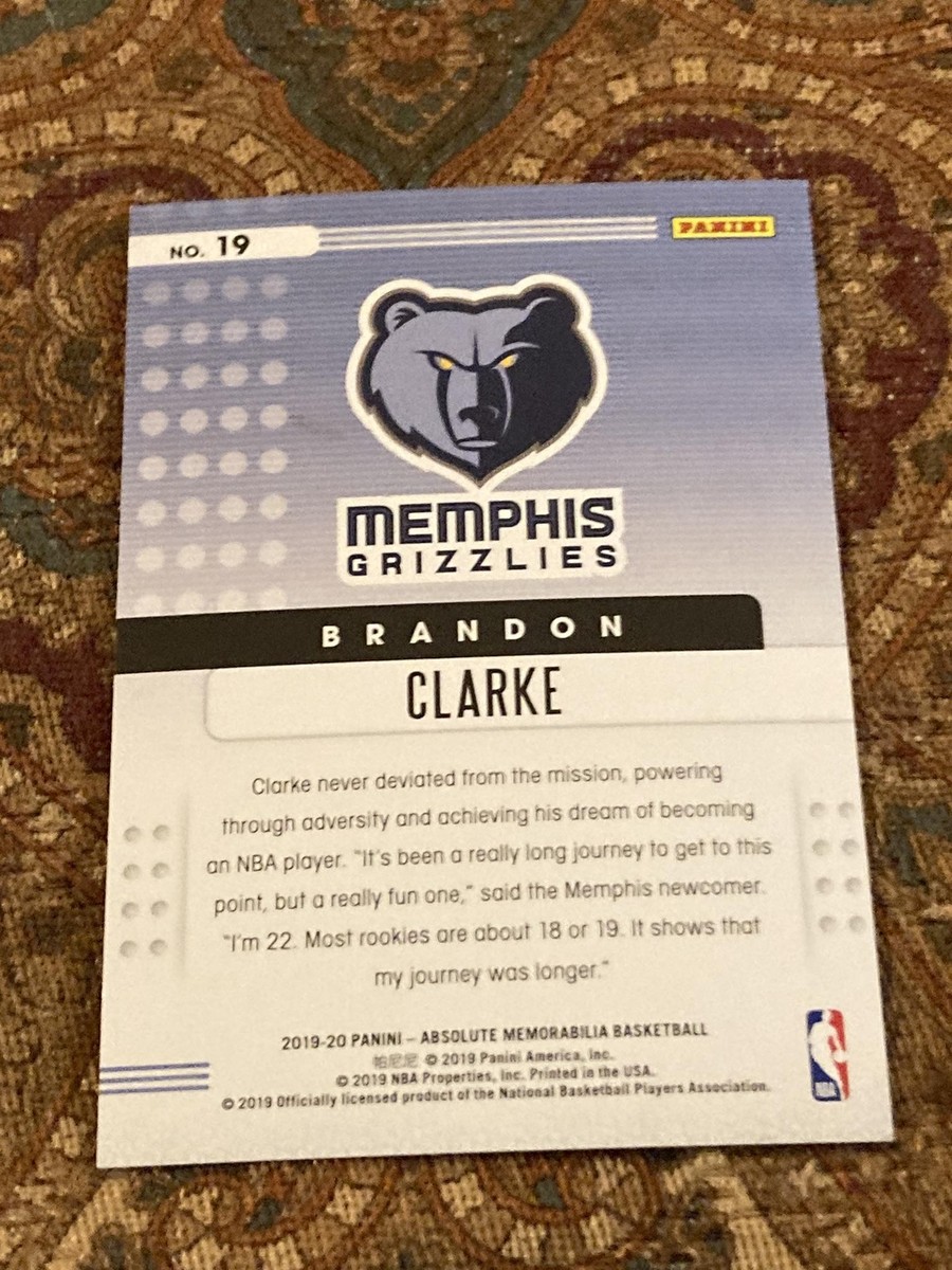 2019-20 Panini Absolute Memorabilia #19 Brandon Clarke Rookies