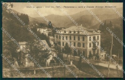 Turin Viù Valli di Lanzo Grande Albergo Miramonti postcard MT4612