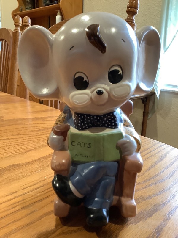 Vintage 1978 Rocking Mouse Piggy Bank in Excellent Condition