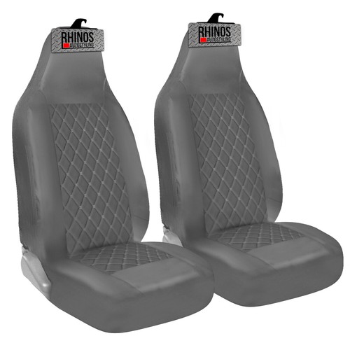 FOR FORD KA PLUS 2016+ LUXURY GREY QUILTED DIAMOND LEATHER CAR SEAT