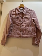 Pink Jacket Size Small Liz Claiborne Bnwt Cotton Velour Original Price £79.95