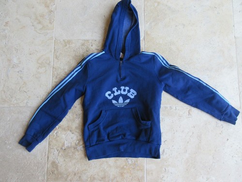 Sweat Vintage Années 70 – Taille 50 – Bleu/Rouge – Style Ski Rétro