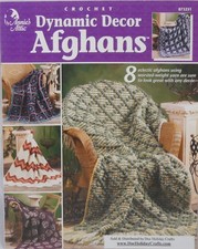 Annie's Attic Dynamic Decor Afghans Crochet Pattern Book 8 Designs