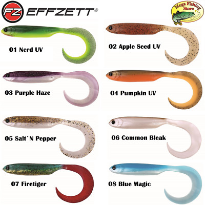 DAM EFFZETT Grub Gummifisch - 6cm bis 22cm Zander Hecht Dorsch Barsch- 10 Stück