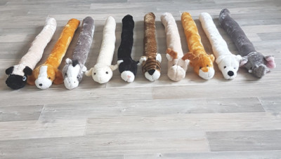 Zugluftstopper Windstopper Türvorleger Zugluft Tiere Plüsch 90cm Energiespar