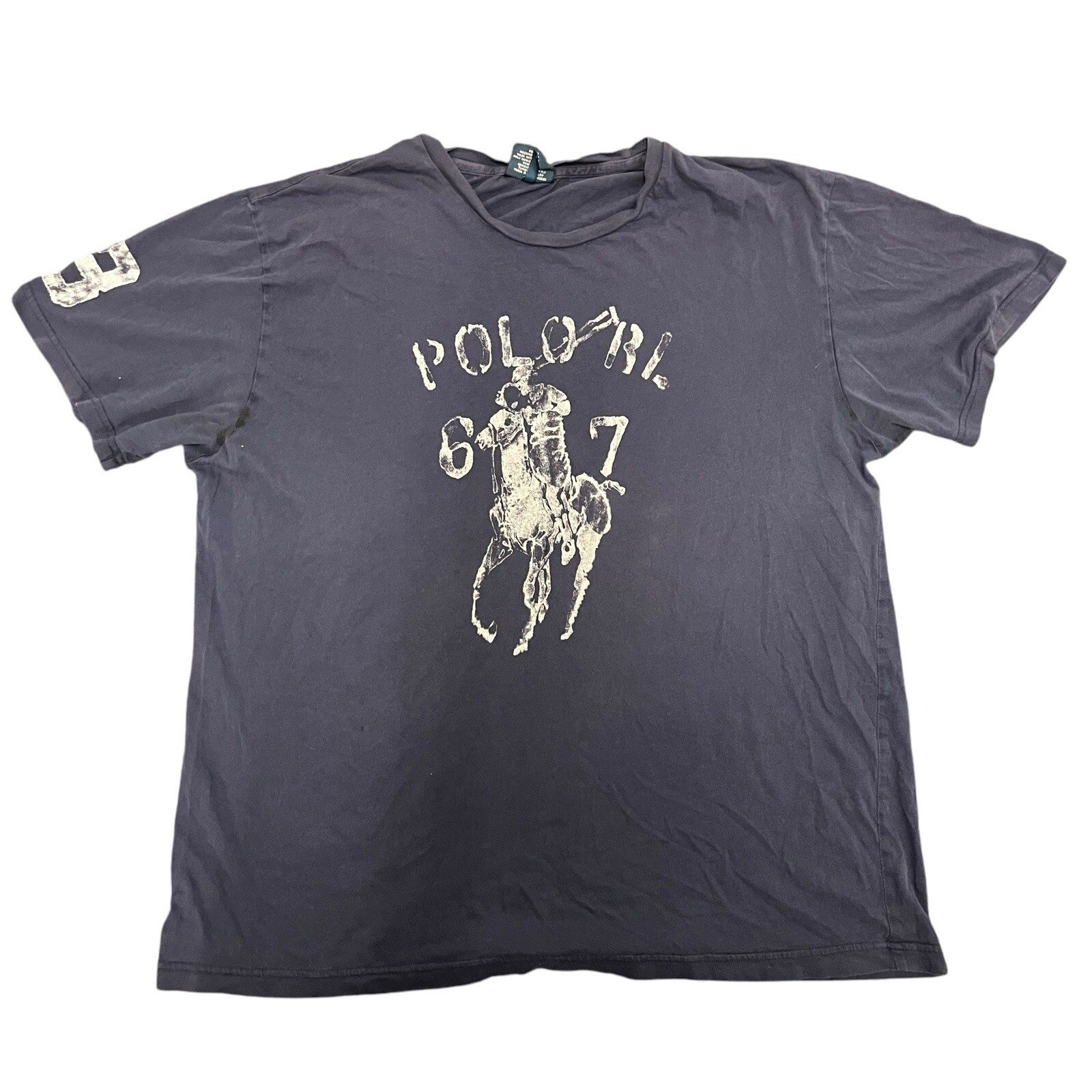 Polo Ralph Lauren Camicia Uomo Taglia L Blu Big Pony Polo RL 67