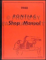 1940 Pontiac Werkstatt Handbuch 40 Torpedo Deluxe Spezial Reparatur Service Buch
