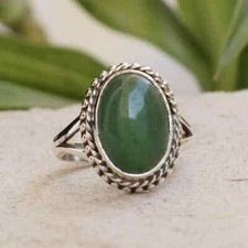 Green Aventurine Gemstone Ring 925 Sterling Silver Handmade Ring Fashion Ring