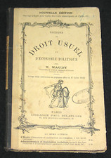 NOTIONS DROIT USUEL ÉCONOMIE POLITIQUE NAUDY DELAPLANE 5eme ÉDITION 1891