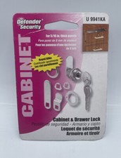 Defender Security Keyed Alike Drawer and Cabinet Lock Stainless Steel U 9941KA