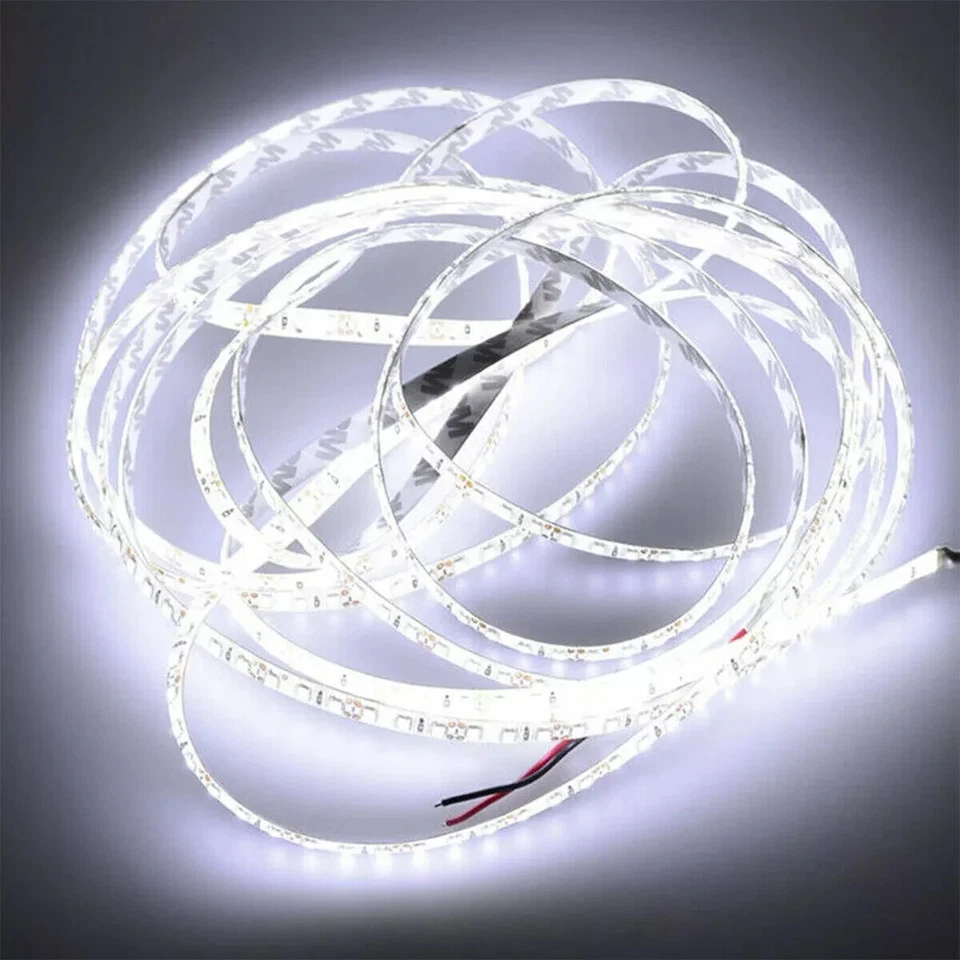 16FT 5M Bright Cool White 5M 300Leds Flexible SMD 5050 Led Strip Light Lamp 12V - Image 2 of 4