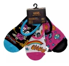 Vans Crayola No Show Liner Socks 3Pair Women 6.5-10 Multicolor Logo Off The Wall