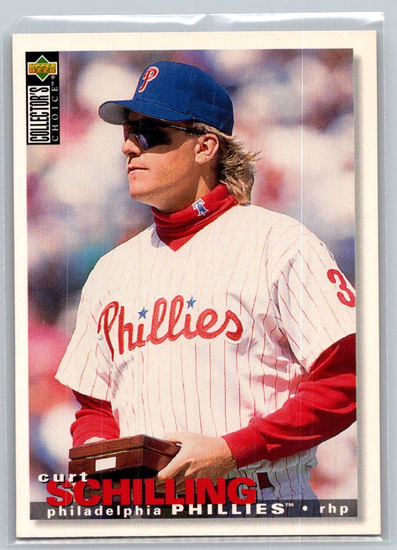 💎1995 Collector's Choice Baseball #374 Curt Schilling - Phillies💎