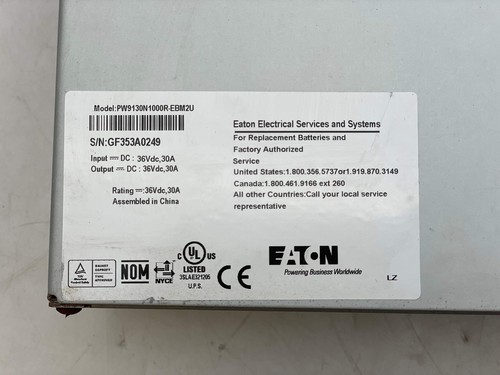 Eaton PW9130N1000R-EBM2U Ext. Battery Module Rackmount (Used-No Batt) - 第 5/12 張圖片