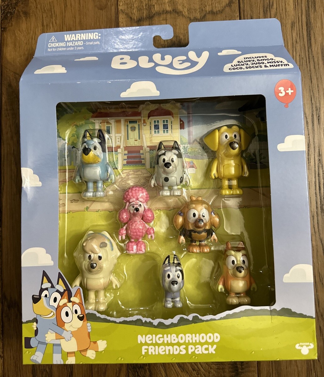 Bluey Neighborhood Friends Pack 8 Figures JUDO MISSY LUCKY BINGO