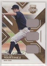 2016 Elite Extra Edition Triple Materials Holo Gold 9/99 Nolan Martinez 0e3