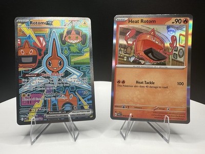 Rotom Lot   Heat Rotom 013/091 Holo + Rotom ex SIR #126 Pokémon NM
