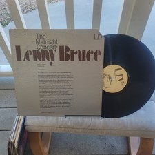 Lenny Bruce - Midnight Concert - VG+ Rare Vinyl Lp Lenny Bruce - Midnight Concert - VG+ Rare Vinyl Lp