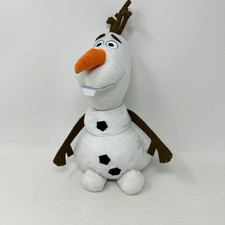Disney Frozen Olaf Plush Stuffed Doll White Snowflake Snowman Cute Soft 10"