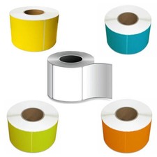 4" x 6" Color Thermal Transfer Labels 4x6 Ribbon Required Select Color Packing