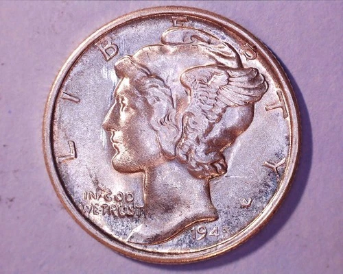 1945-S MERCURY DIME** CH/BU *** 301-6